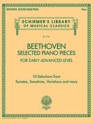 Beethoven: Selected Piano Pieces for Early Advanced Level piano sheet music cover